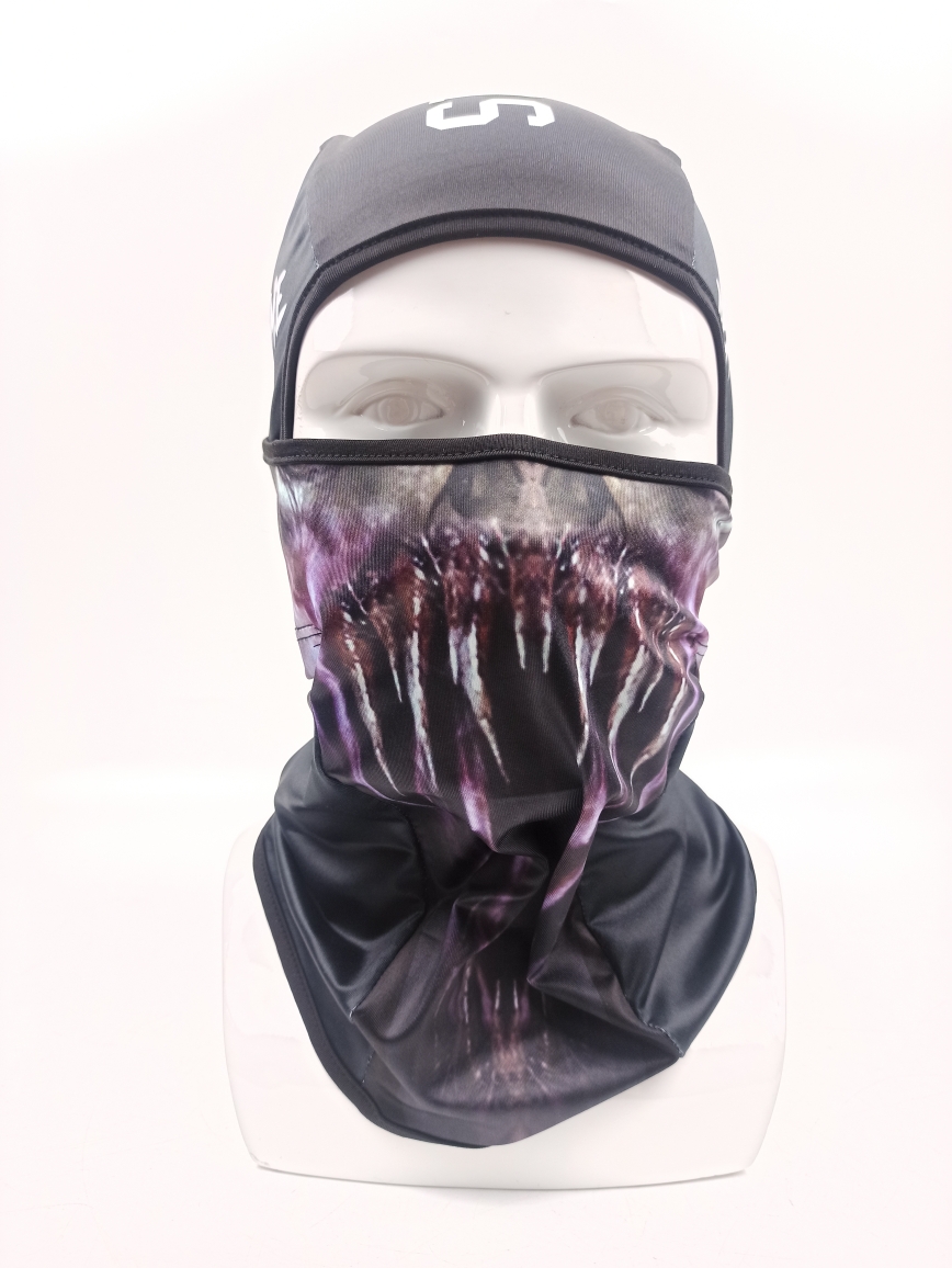 Venom Ski Mask Balaclava, Black Purple